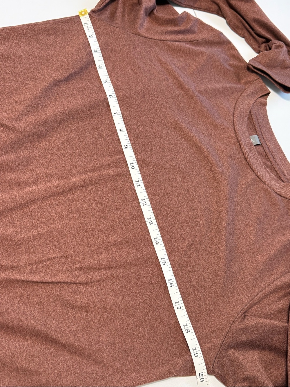Vuori Daydream Crew Long Sleeve Shirt Size M Brown Heather VW133 - Picture 10 of 12